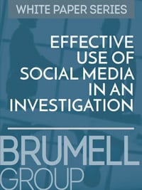 Effective use of social media in an investigation.